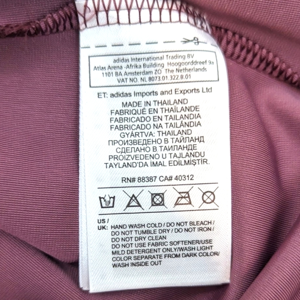 Adidas Originals Velvet Vibes Short Dress NEW Womens XS Purple Active Stretch - Picture 9 of 12